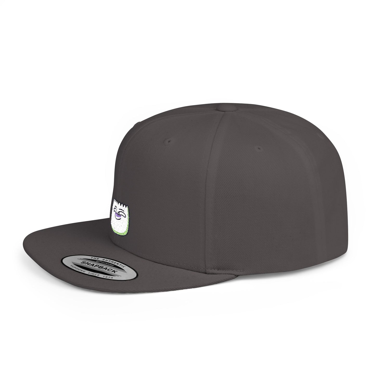 Icons Embroidered Hehe Face Flat Bill Snapback – Lightweight, Custom Fit, Premium Quality