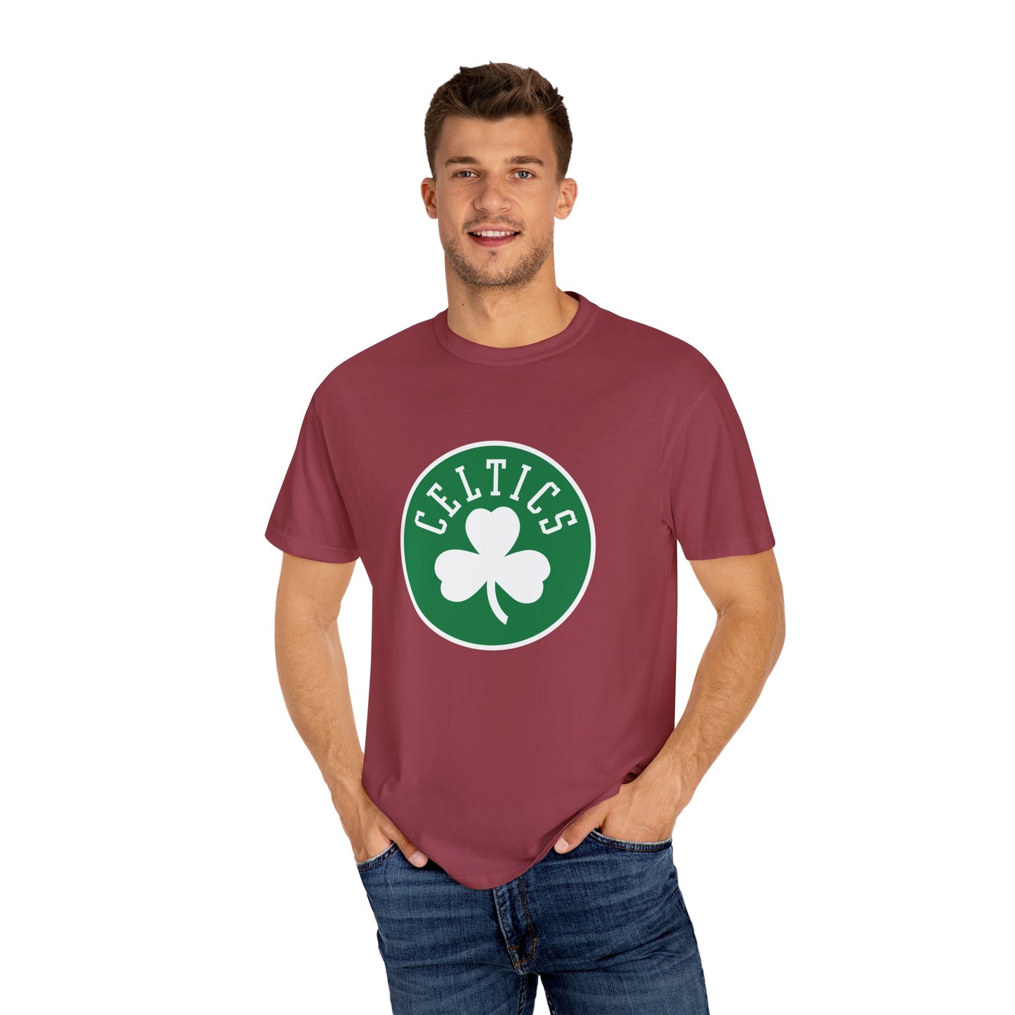 Boston Celtics Hoop Lifestyle Garment-Dyed T-Shirt – Premium Cotton Tee for Customization