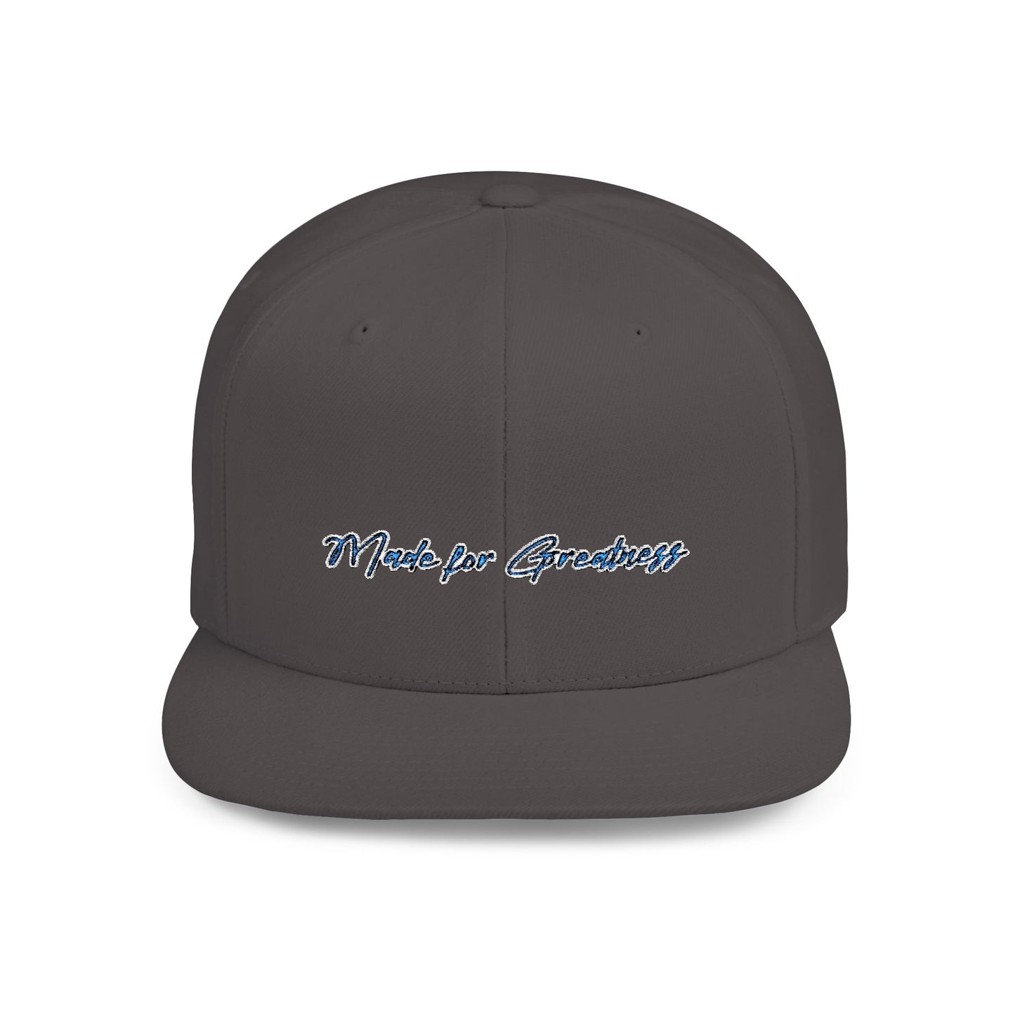 Text Made For Greatness Flat Bill Snapback – Lightweight, Custom Fit, Premium Quality