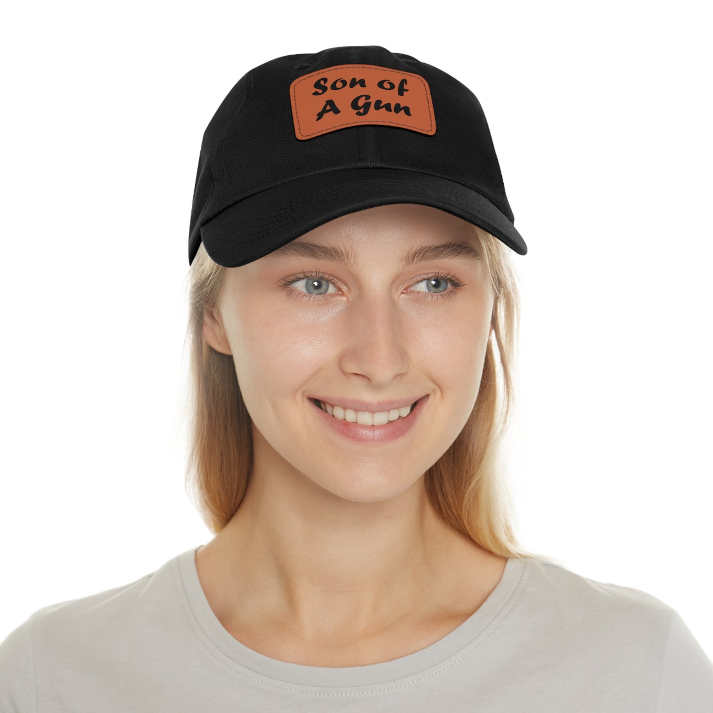 Dad Leather Patch Hat Son of A Gun – Timeless Style, Perfect Fit