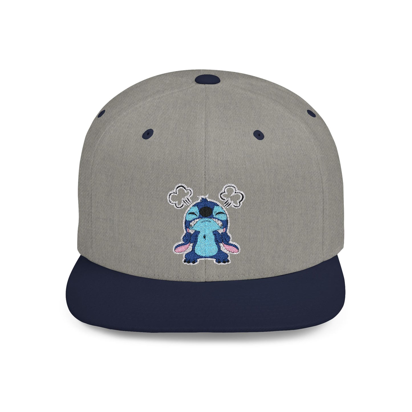 Disney Angry Stitch Flat Bill Snapback – Lightweight, Custom Fit, Premium Quality