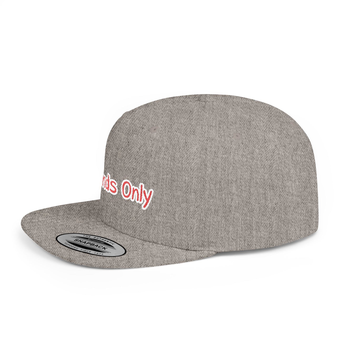 Text Legends Only Flat Bill Snapback – Lightweight, Custom Fit, Premium Quality