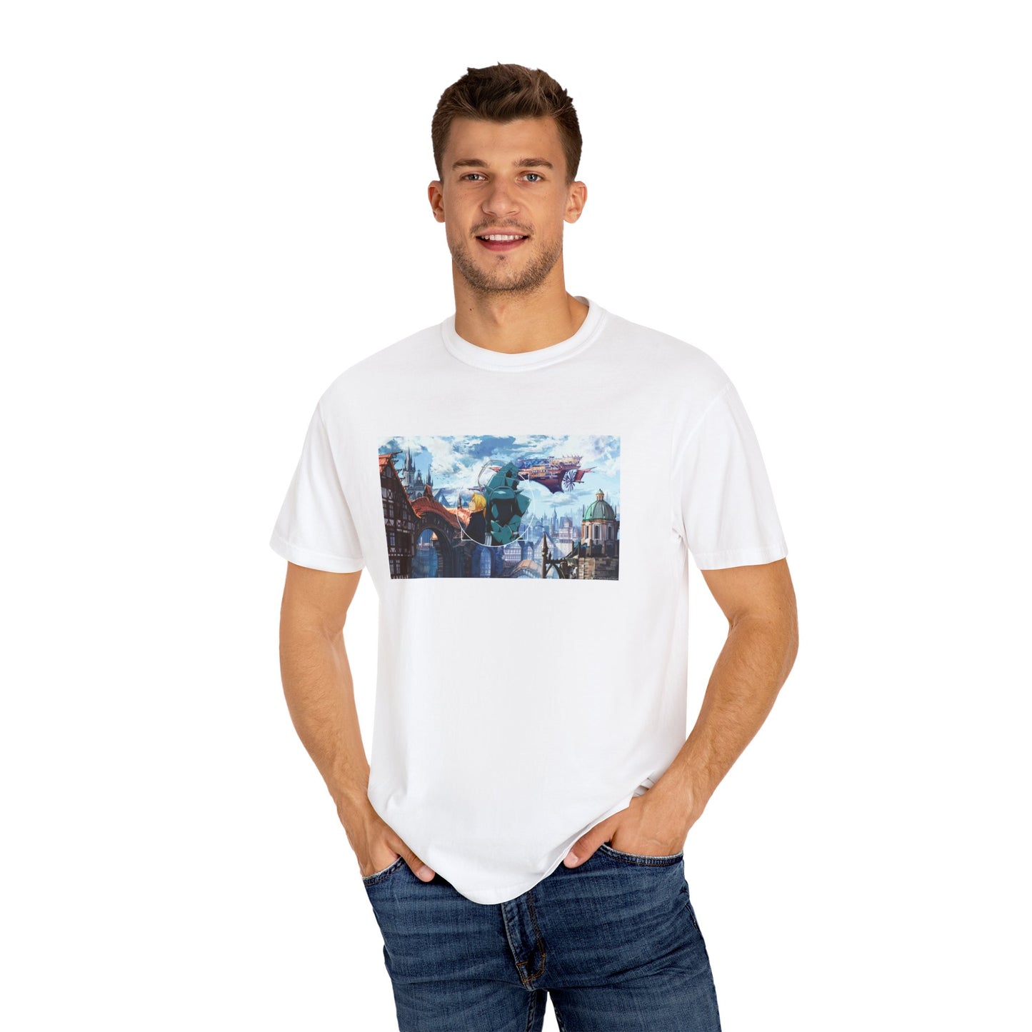 Fullmetal Alchemist Alphonse Elric Garment-Dyed T-Shirt – Premium Cotton Tee