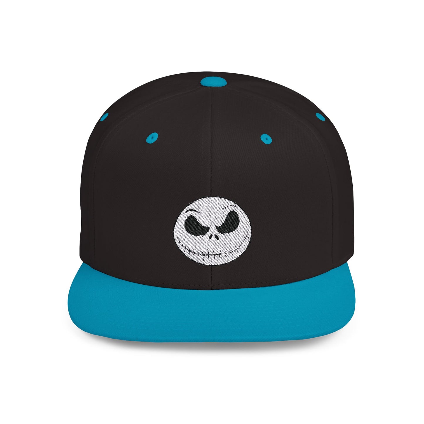 Jack Skellington Flat Bill Snapback – Lightweight, Custom Fit, Premium Quality