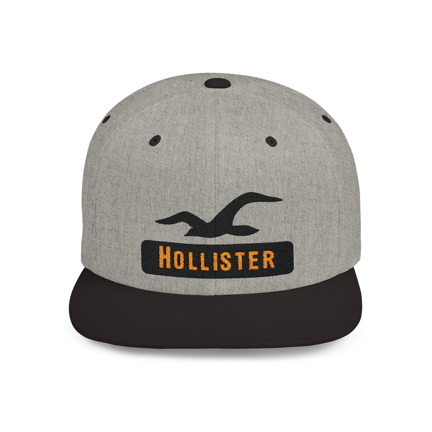 Hollister Flat Bill Snapback – Lightweight, Custom Fit, Premium Quality