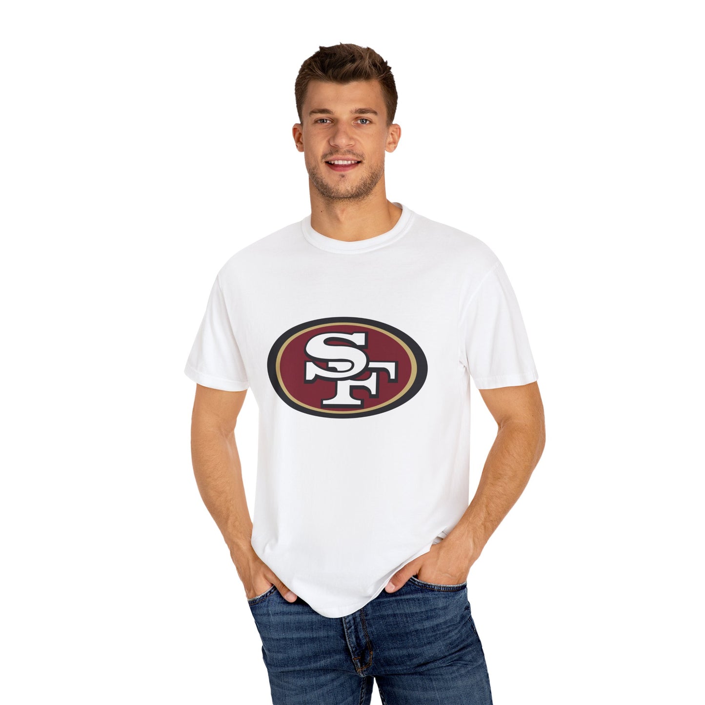 San Francisco 49ers Fan Gifts Garment-Dyed T-Shirt – Premium Cotton Tee for Customization