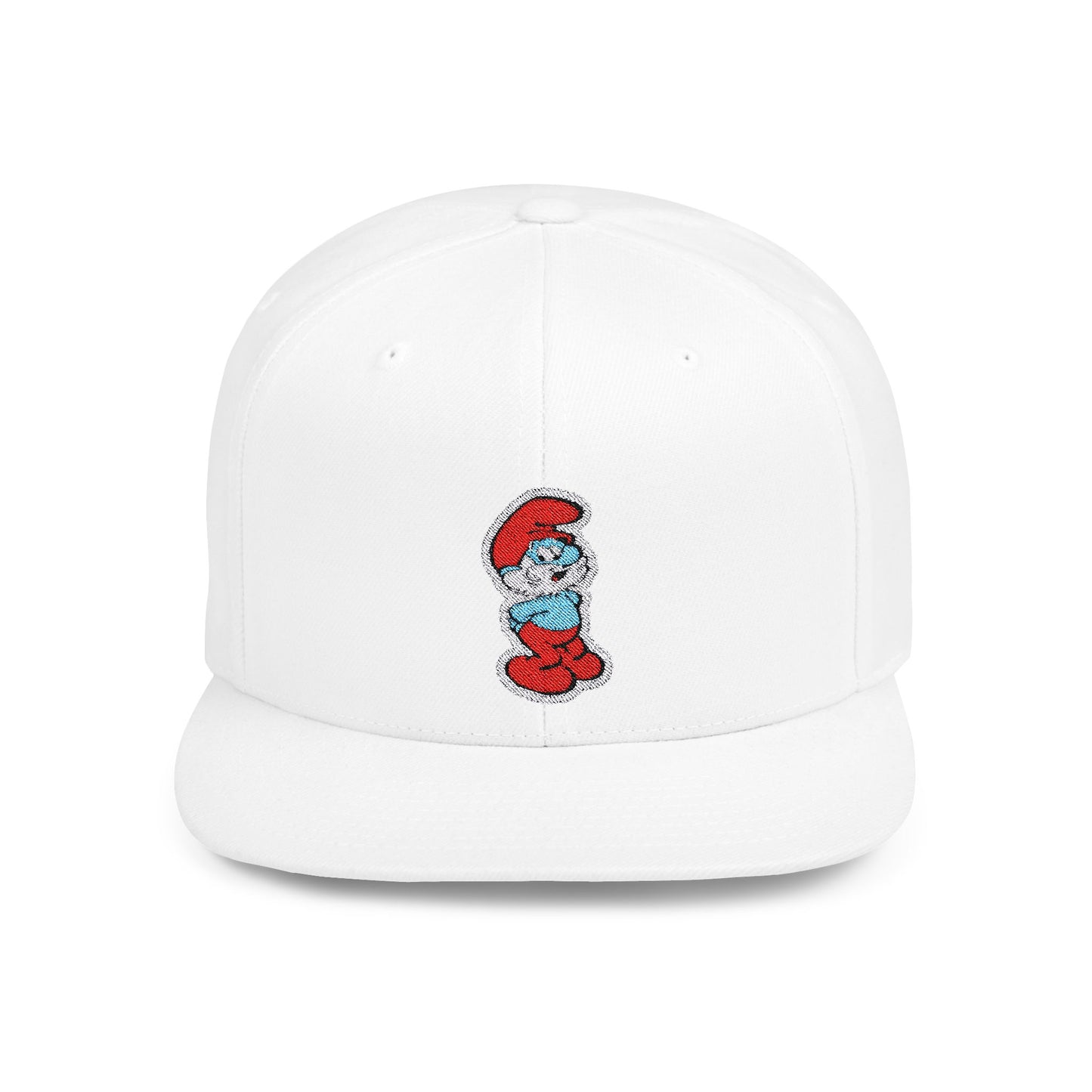 Papa Smurf Flat Bill Snapback – Lightweight, Custom Fit, Premium Quality