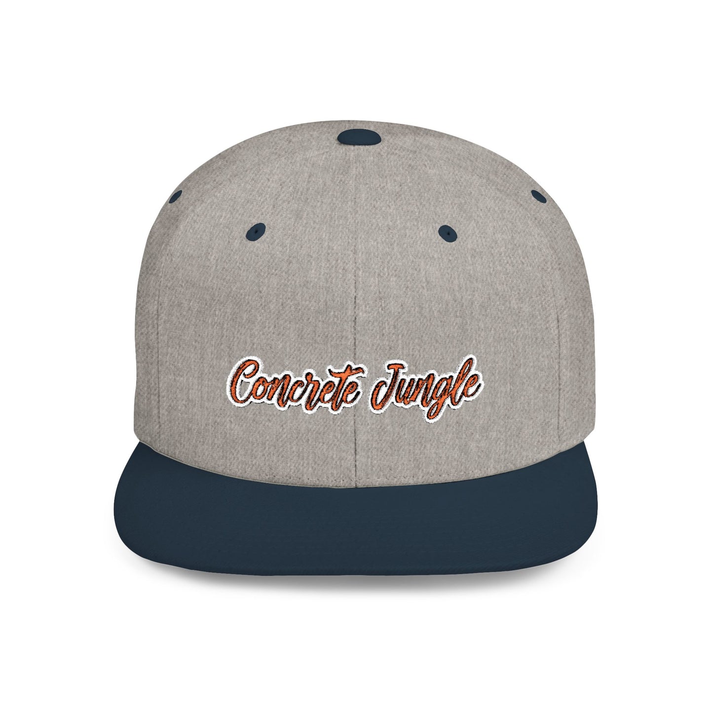 Text Concreat Jungle Flat Bill Snapback – Lightweight, Custom Fit, Premium Quality