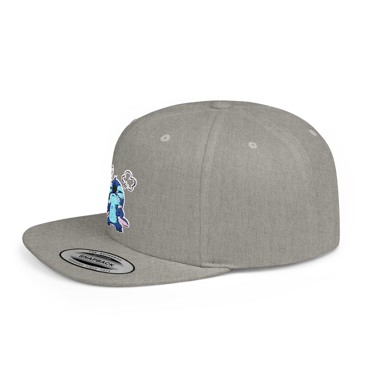 Disney Angry Stitch Flat Bill Snapback – Lightweight, Custom Fit, Premium Quality