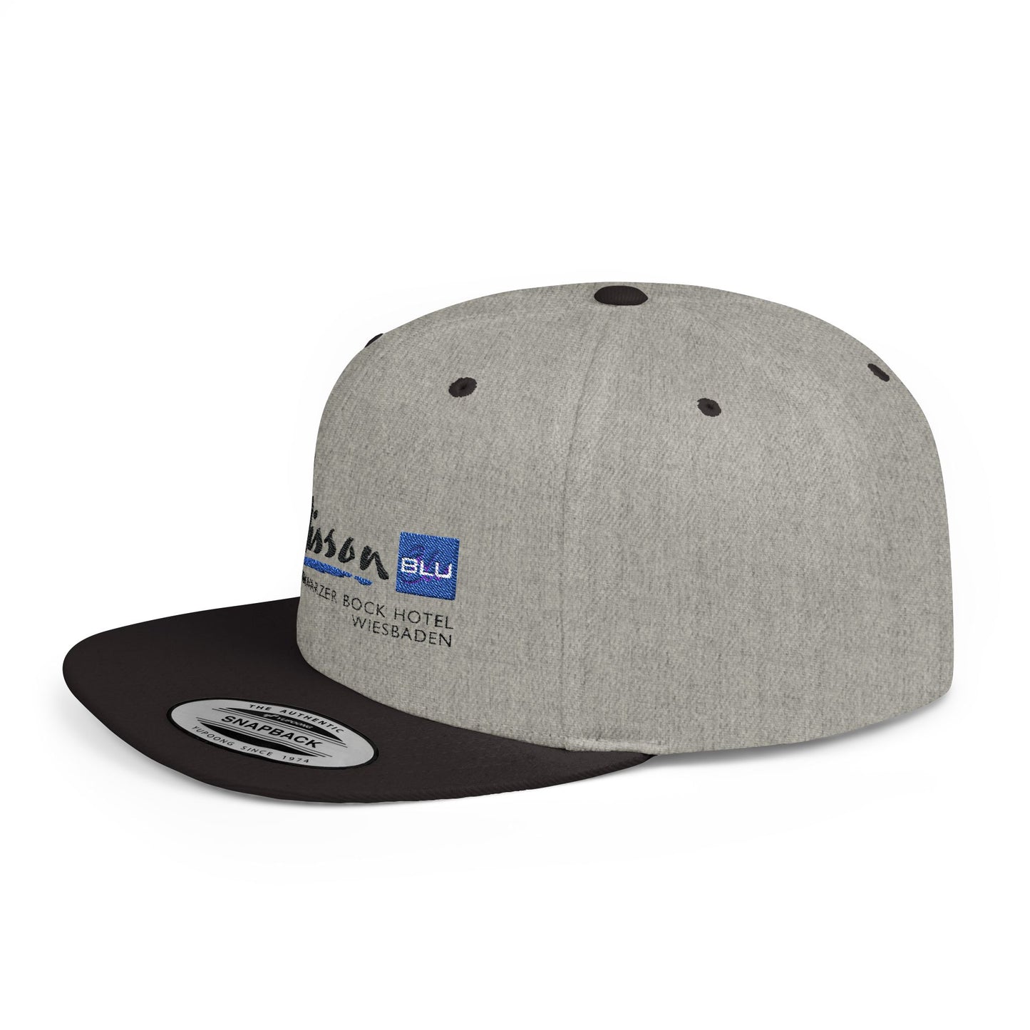 Radisson Blu Flat Bill Snapback – Lightweight, Custom Fit, Premium Quality