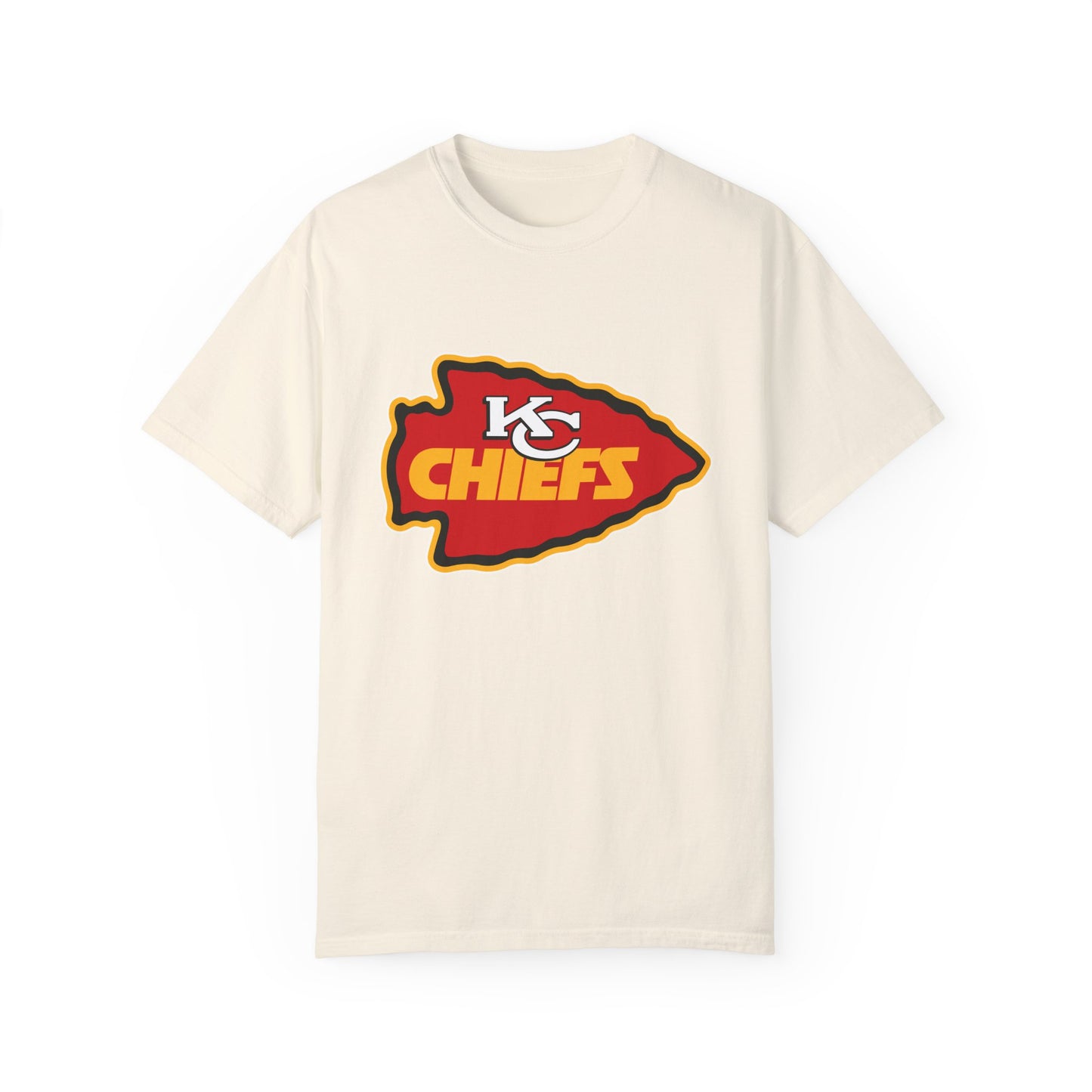 Kansas City Chiefs Apparel Garment-Dyed T-Shirt – Premium Cotton Tee for Customization