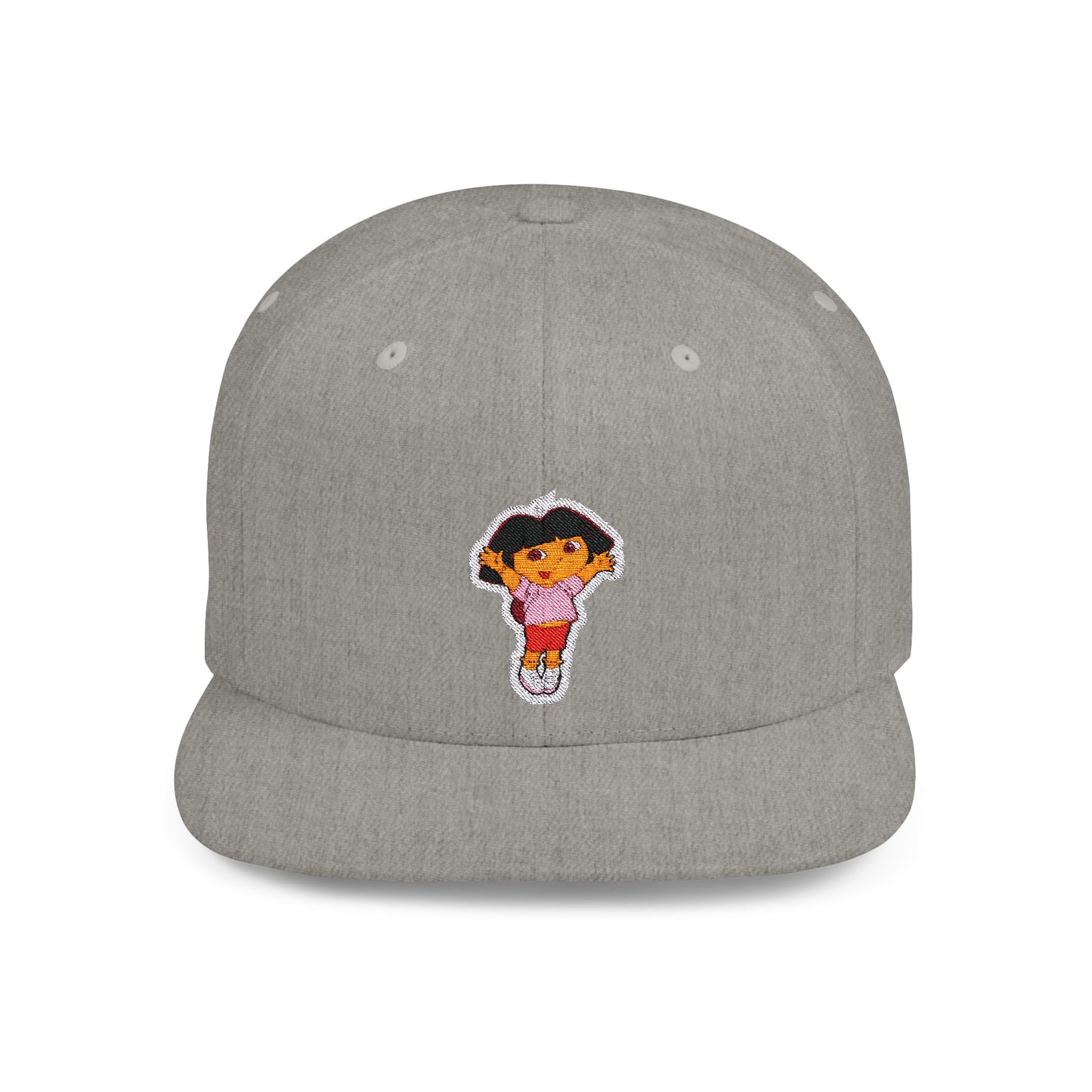 Dora Flat Bill Snapback – Lightweight, Custom Fit, Premium Quality