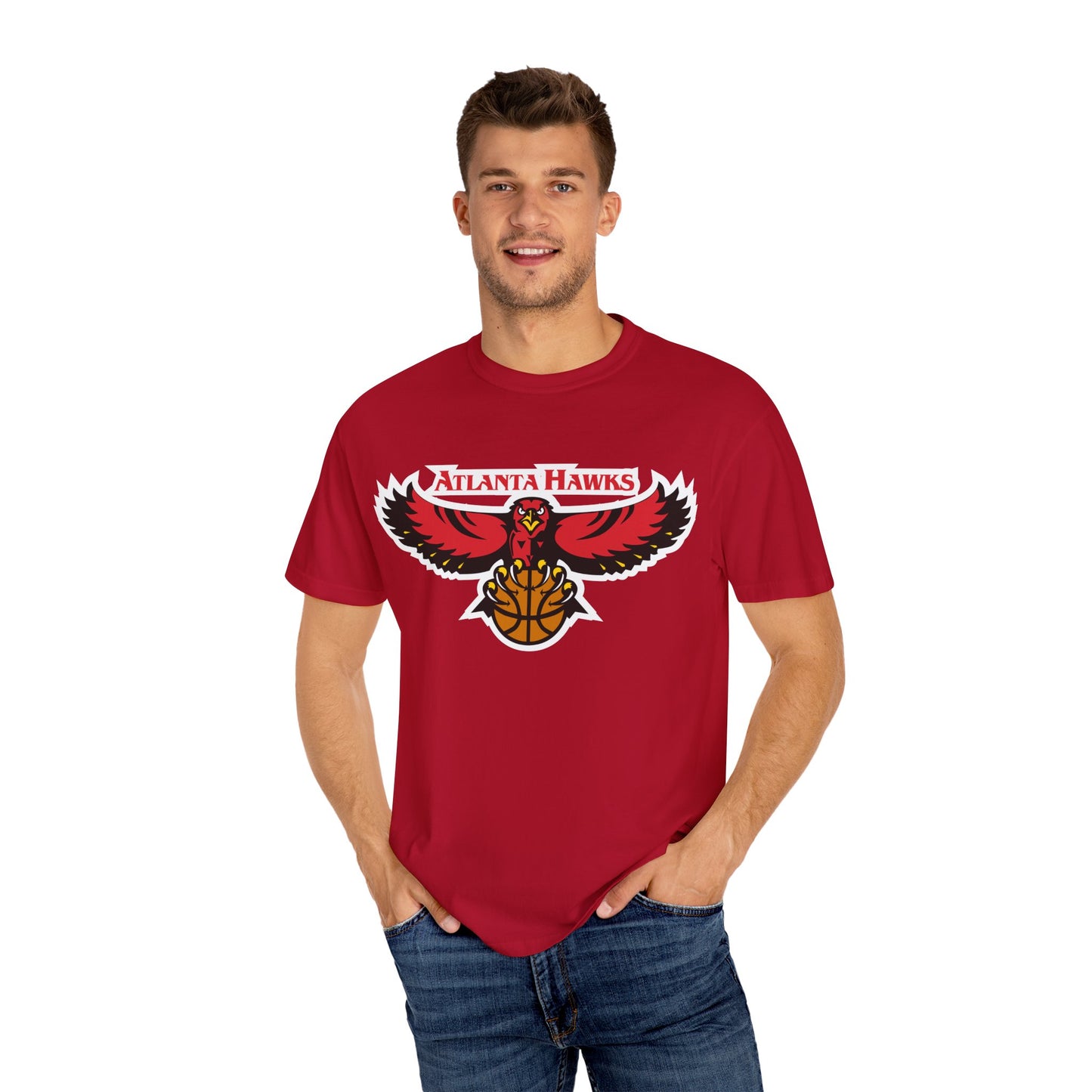 Atlanta Hawks Rise And Grind Garment-Dyed T-Shirt – Premium Cotton Tee for Customization