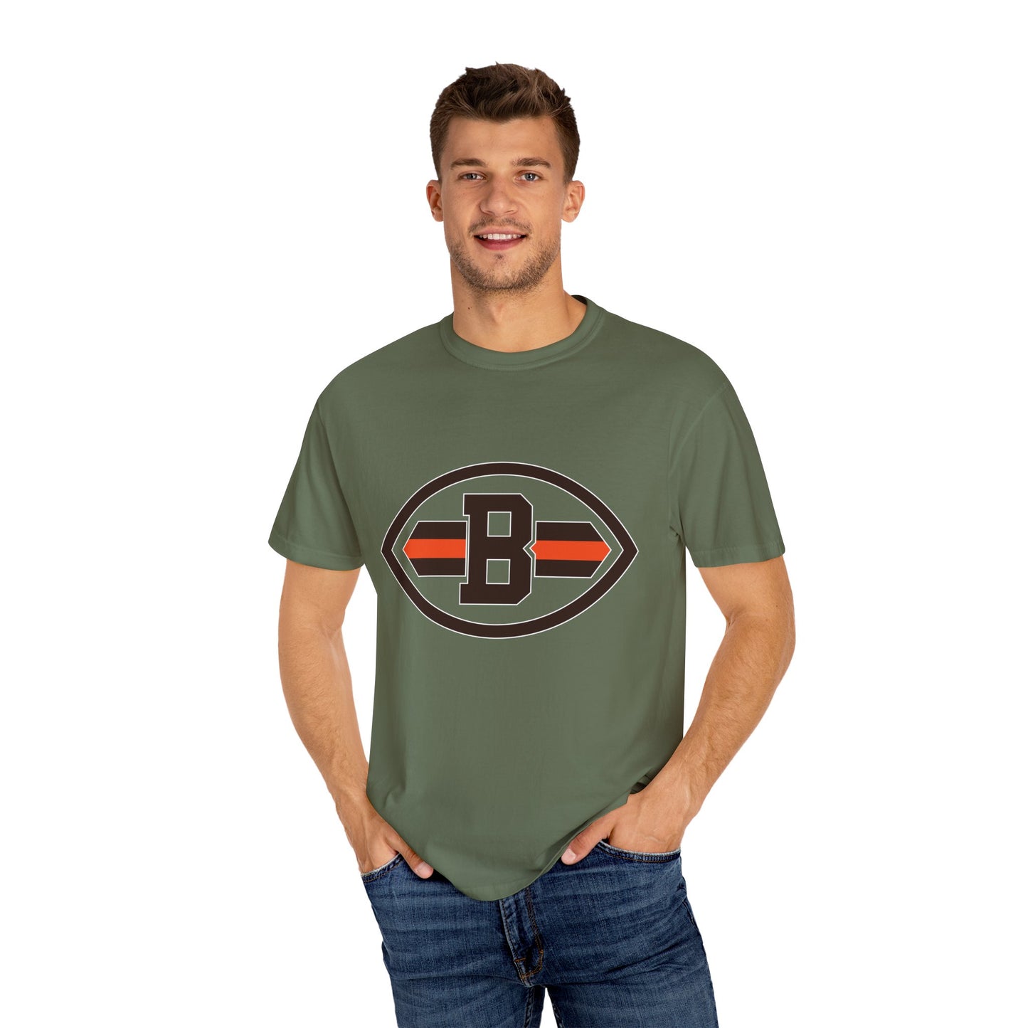 Cleveland Browns Game Day Gear Garment-Dyed T-Shirt – Premium Cotton Tee for Customization