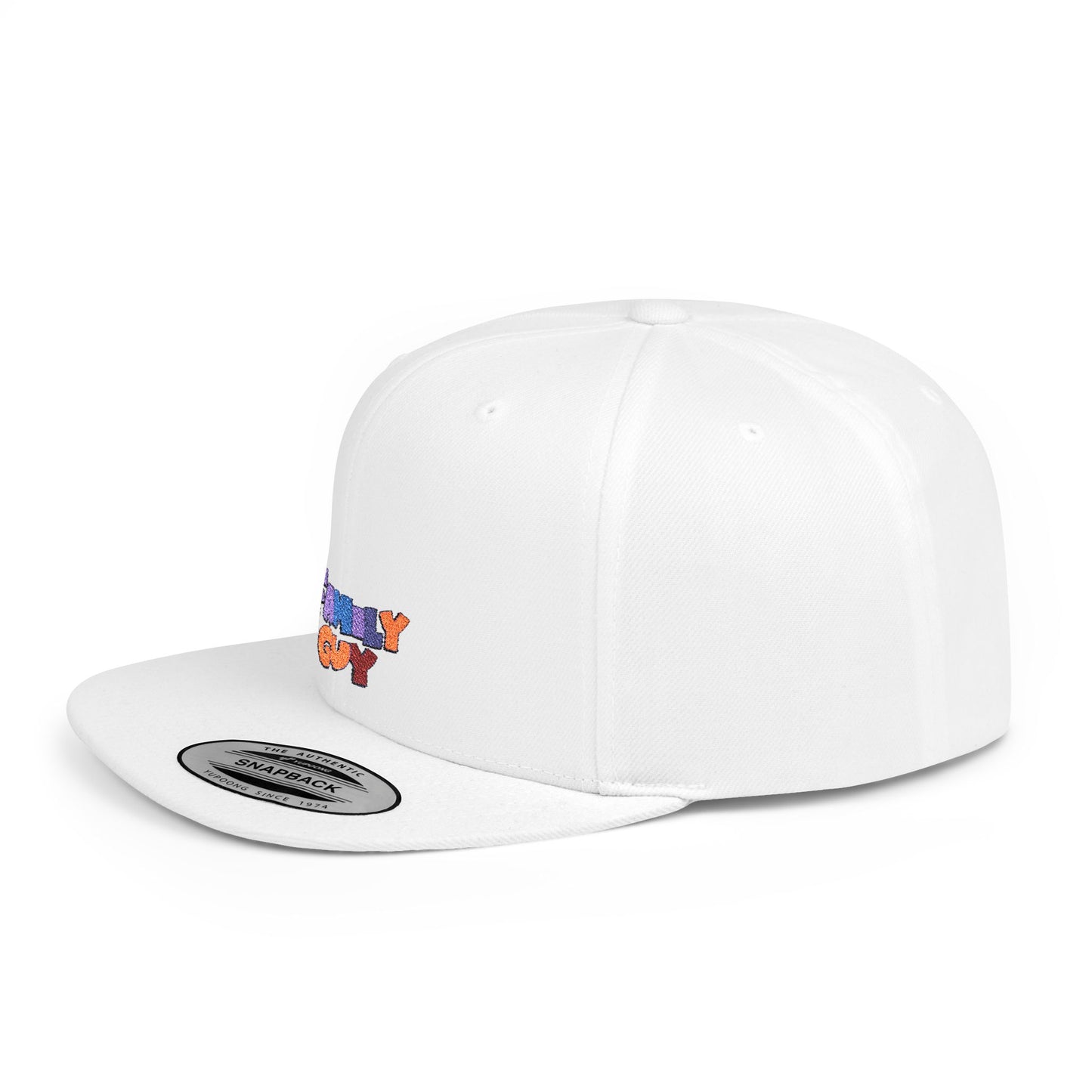 Icons Embroidered Family Guy Flat Bill Snapback – Lightweight, Custom Fit, Premium Quality