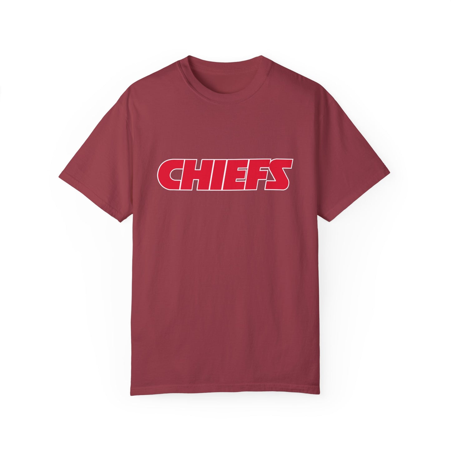 Kansas City Chiefs Team Merch Garment-Dyed T-Shirt – Premium Cotton Tee for Customization