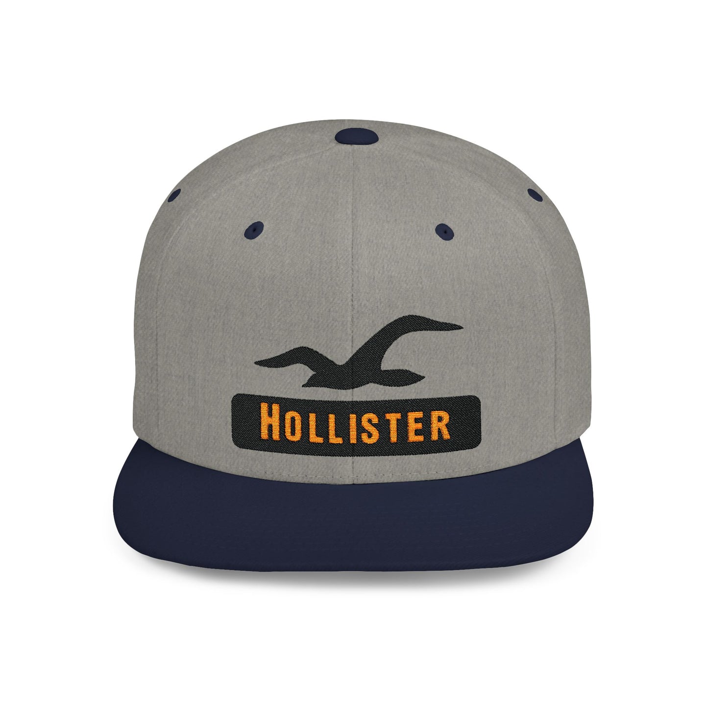 Hollister Flat Bill Snapback – Lightweight, Custom Fit, Premium Quality