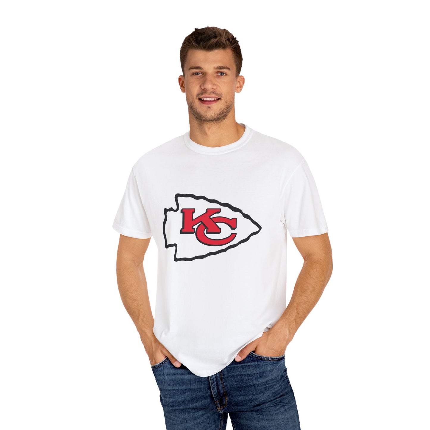 Kansas City Chiefs Collectibles Garment-Dyed T-Shirt – Premium Cotton Tee for Customization