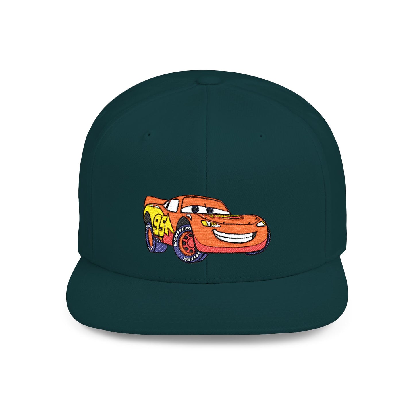 Lightning McQueen Cars Disney Flat Bill Snapback – Lightweight, Custom Fit, Premium Quality