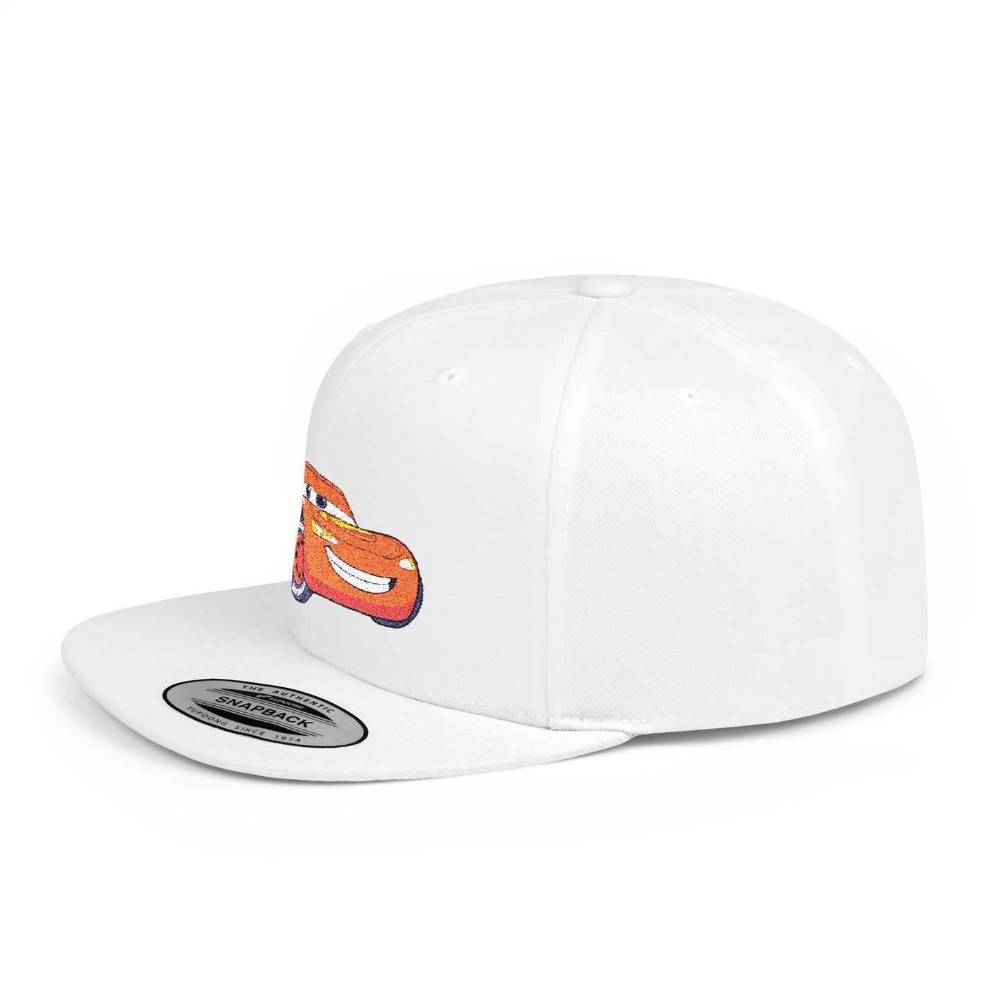 Lightning McQueen Cars Disney Flat Bill Snapback – Lightweight, Custom Fit, Premium Quality