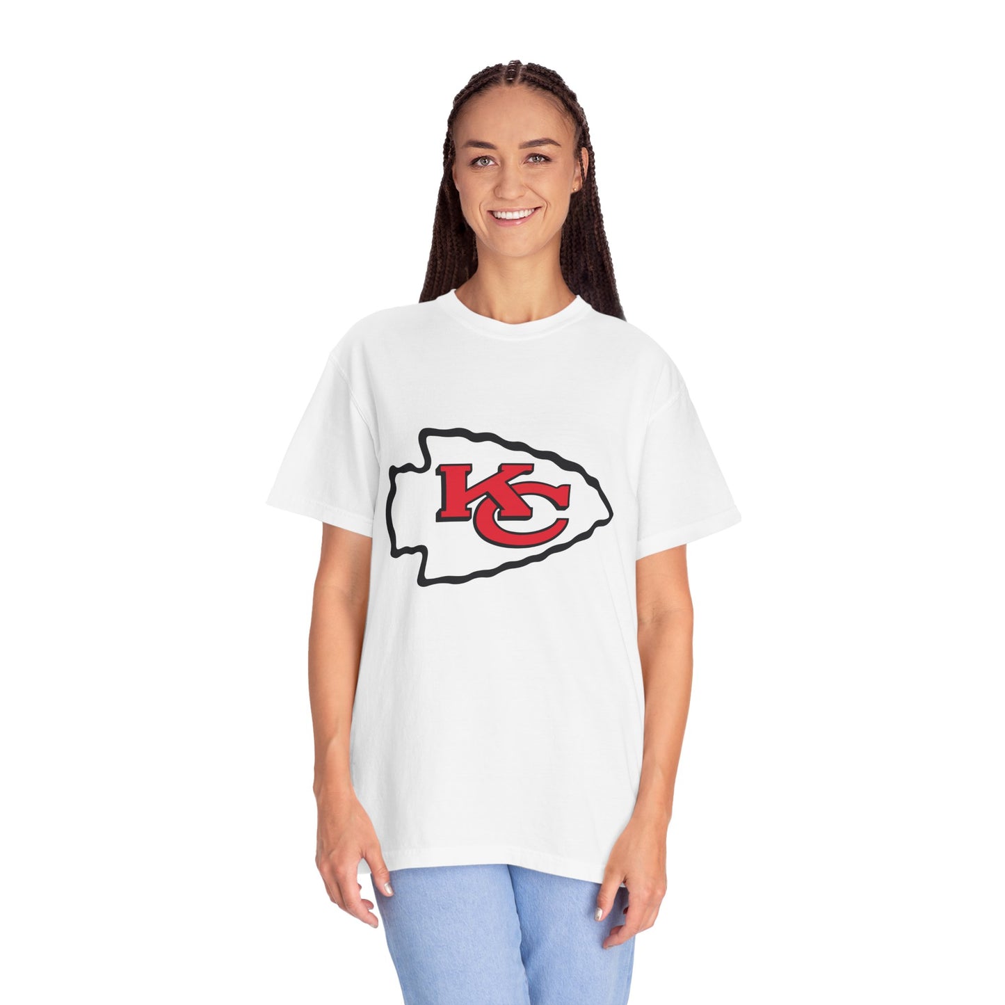 Kansas City Chiefs Collectibles Garment-Dyed T-Shirt – Premium Cotton Tee for Customization