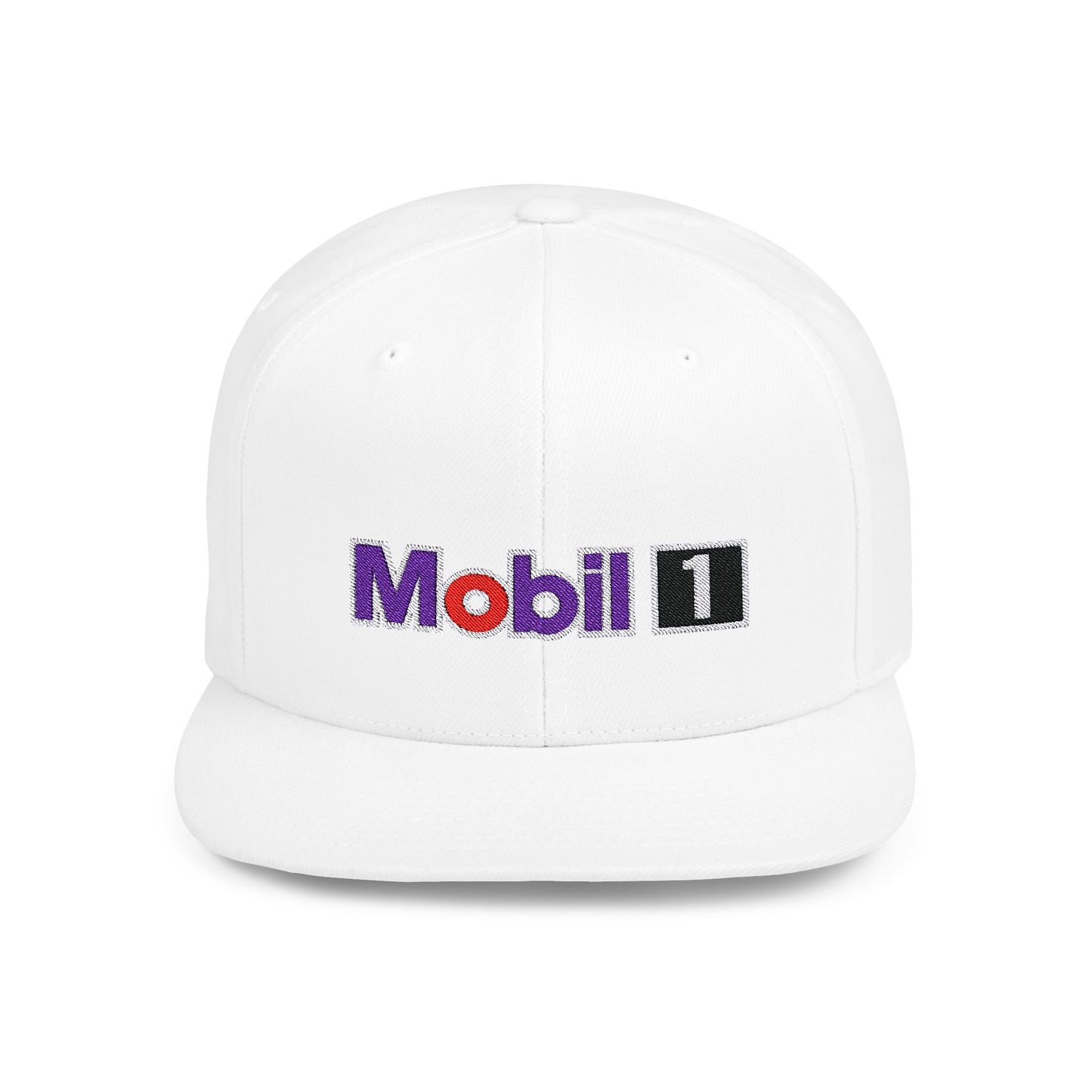 Mobil 1 Flat Bill Snapback – Lightweight, Custom Fit, Premium Quality