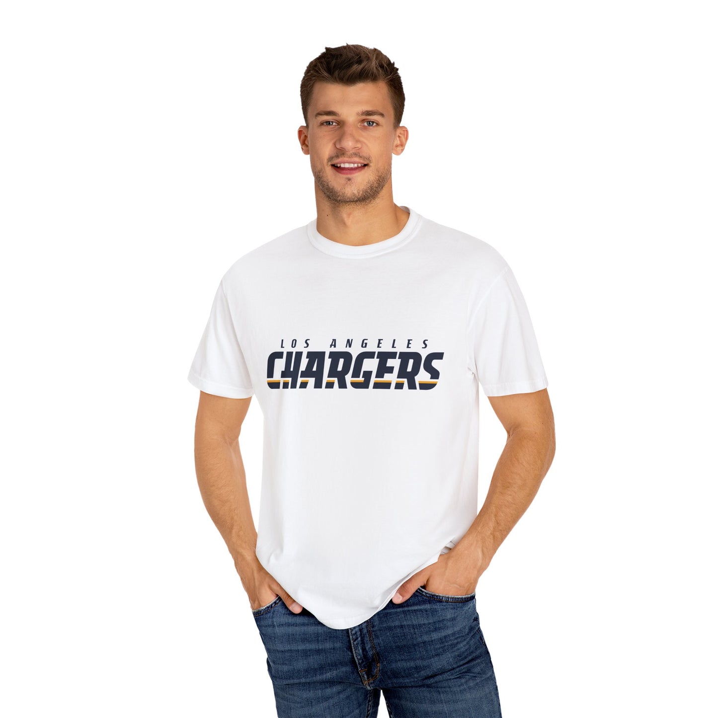 Los Angeles Chargers Gear Garment-Dyed T-Shirt – Premium Cotton Tee for Customization