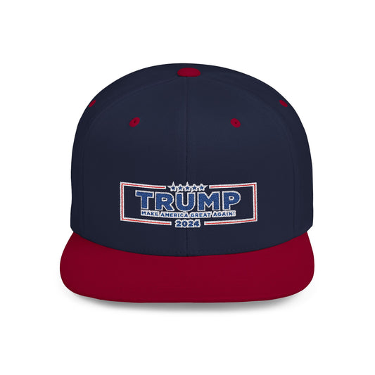 Trump Make America Great Again 2024 Flat Bill Snapback – Lightweight, Custom Fit, Premium Quality