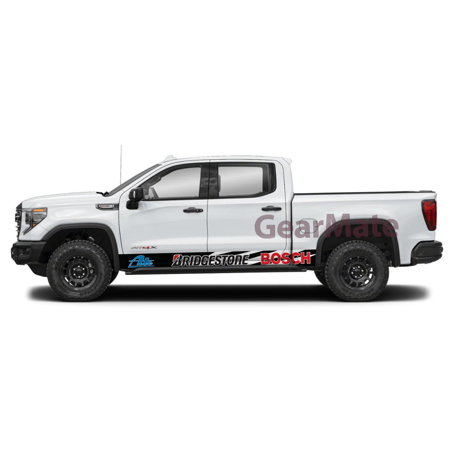 Built for Boost Bridgestone Rocker Panel Graphic Decal Kit (Left & Right Sides) - High Quality Vinyl for Trucks & SUVs