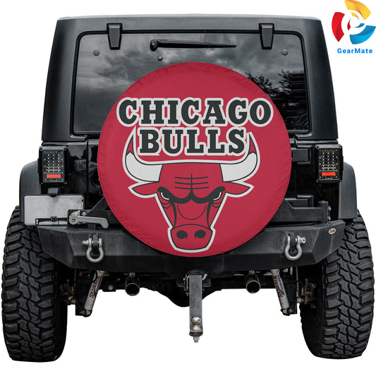 Chicago Bulls Gear Spare Tire Cover – Premium Waterproof UV-Resistant Protector