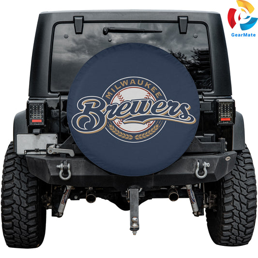 Milwaukee Brewers MLB Baseball Spare Tire Cover – Premium Waterproof UV-Resistant Protector