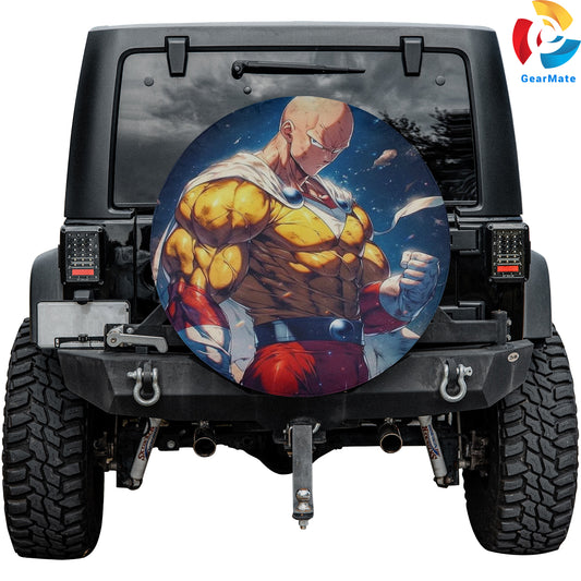 One Punch Man Anime Fans Spare Tire Cover – Premium Waterproof UV-Resistant Protector