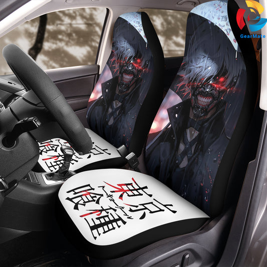 Tokyo Ghoul Ghoulish Comfort Car Seat Covers – High Quality Graphic and Polar Fleece Protector Set