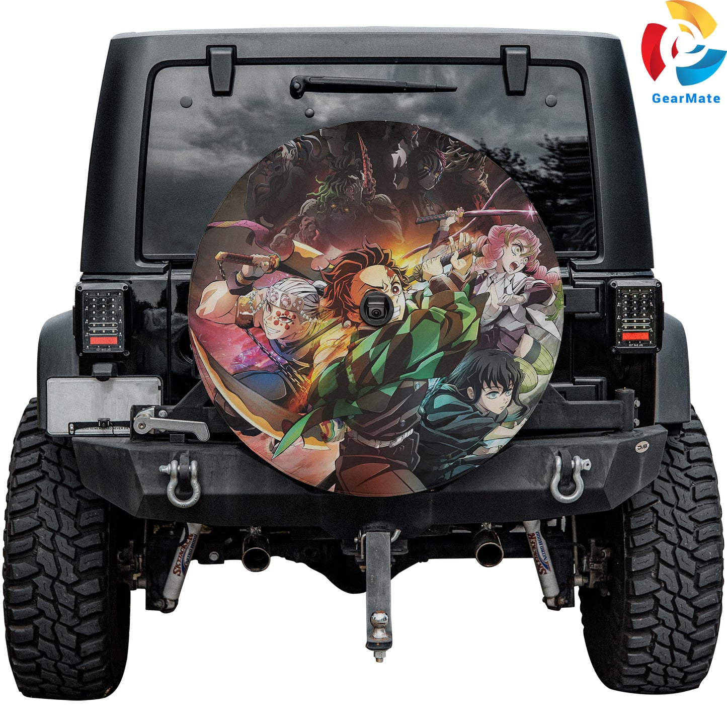 Demon Slayer Kimetsu No Yaiba Spare Tire Cover – Premium Waterproof UV Resistant Protector
