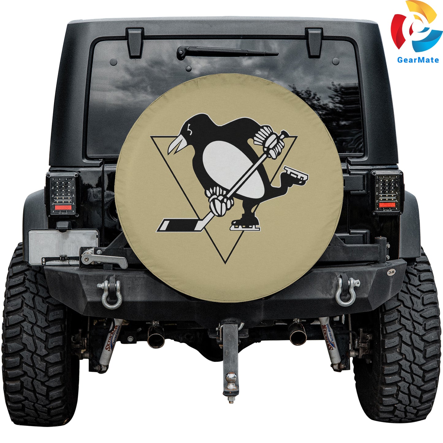 Pittsburgh Penguins NHL Hookey Season Spare Tire Cover – Premium Waterproof UV-Resistant Protector