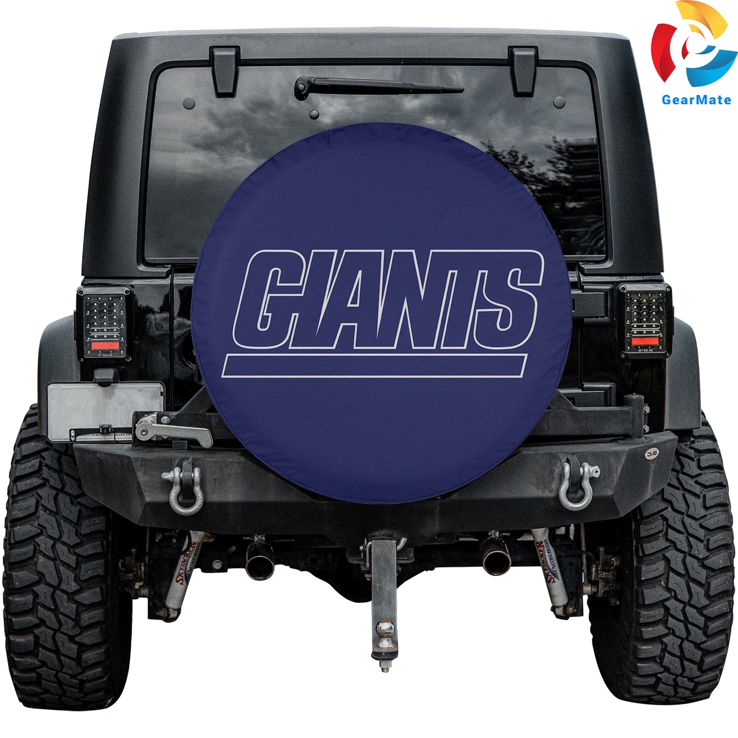 New York Giants NFL Gear Spare Tire Cover – Premium Waterproof UV-Resistant Protector