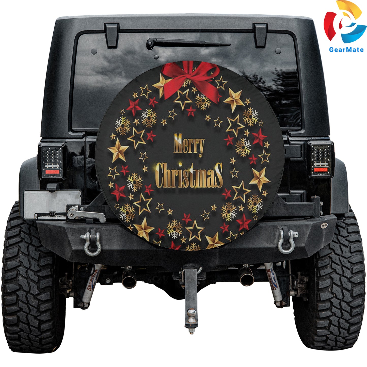 Merry Christmas 2024 Christmas Decor Spare Tire Cover – Premium Waterproof UV Resistant Protector