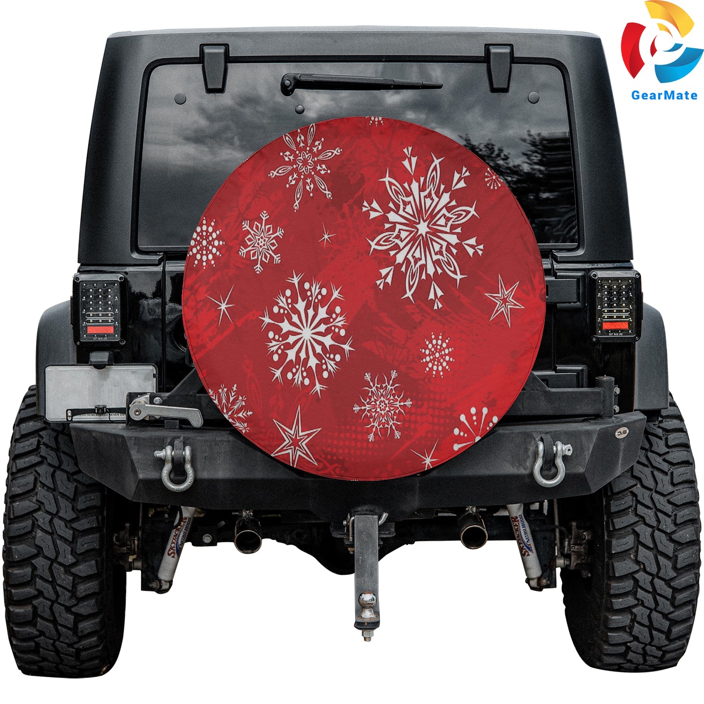 Merry Christmas 2024 Snowy Season Spare Tire Cover – Premium Waterproof UV Resistant Protector