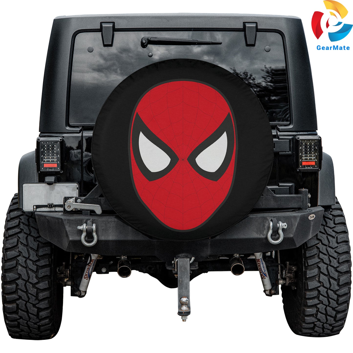 Spiderman Face Spare Tire Cover – Premium Waterproof UV Resistant Protector