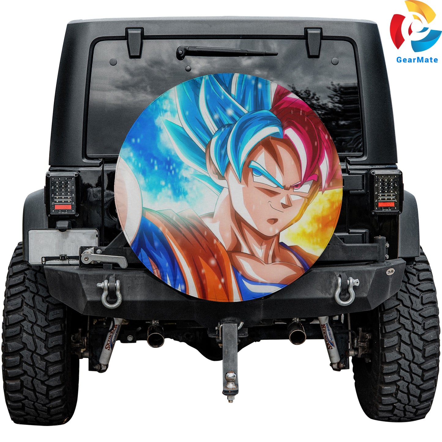 Dragon Ball Goku Merch Spare Tire Cover – Premium Waterproof UV-Resistant Protector