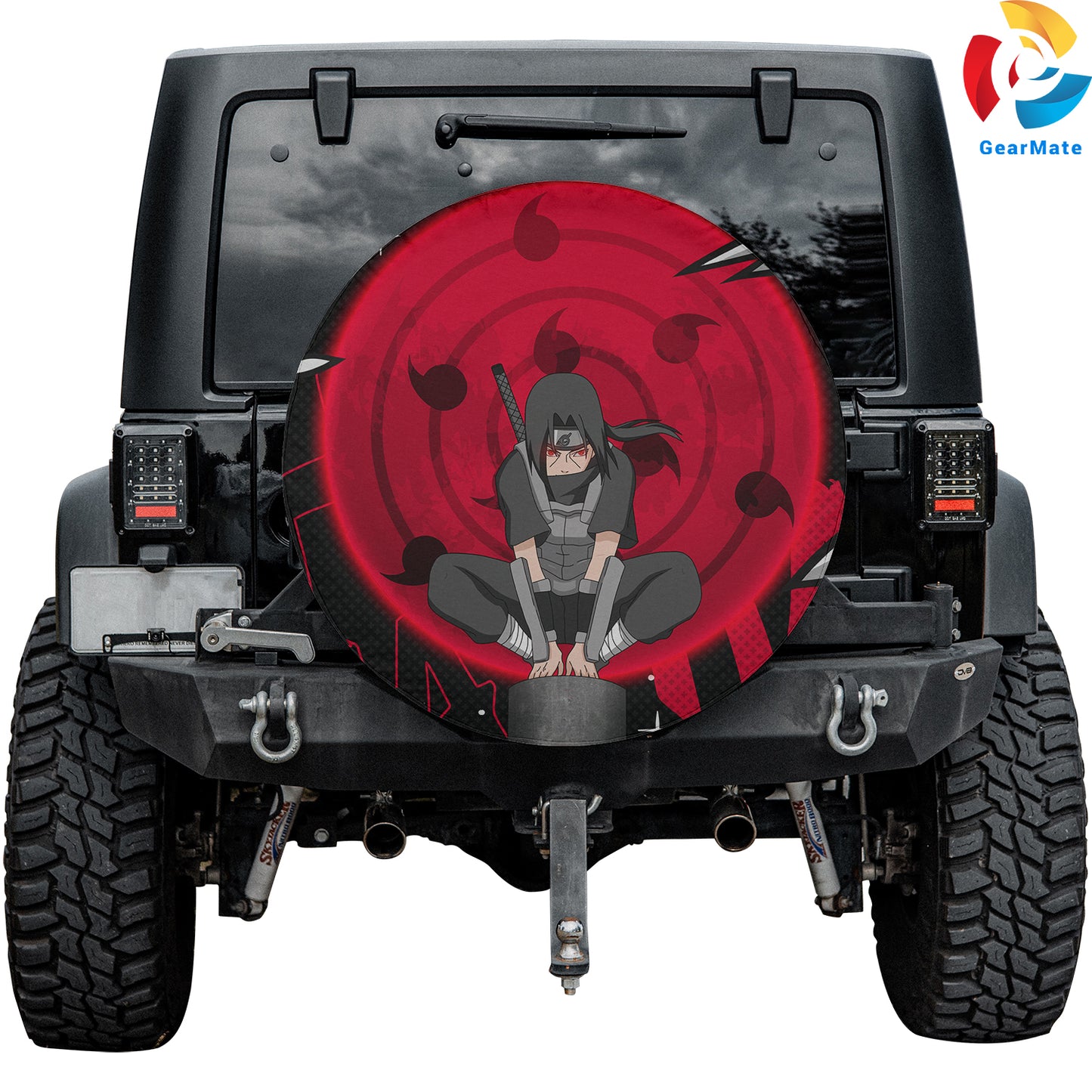 Itachi Uchiha Iconic Spare Tire Cover – Premium Waterproof UV Resistant Protector
