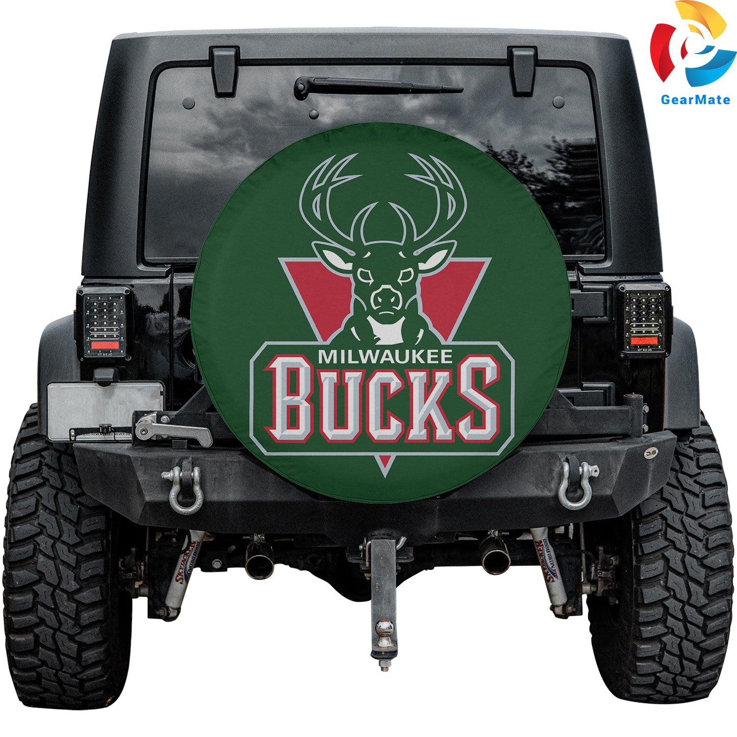 Milwaukee Bucks NBA Spare Tire Cover – Premium Waterproof UV-Resistant Protector