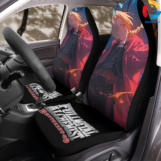 Edward Alphonse Alchemist Car Seat Covers – High Quality Graphic and Polar Fleece Protector Set