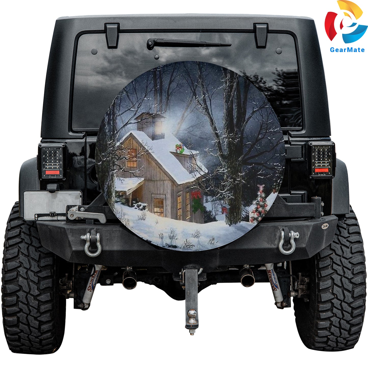 Merry Christmas 2024 Festive Home Spare Tire Cover – Premium Waterproof UV Resistant Protector