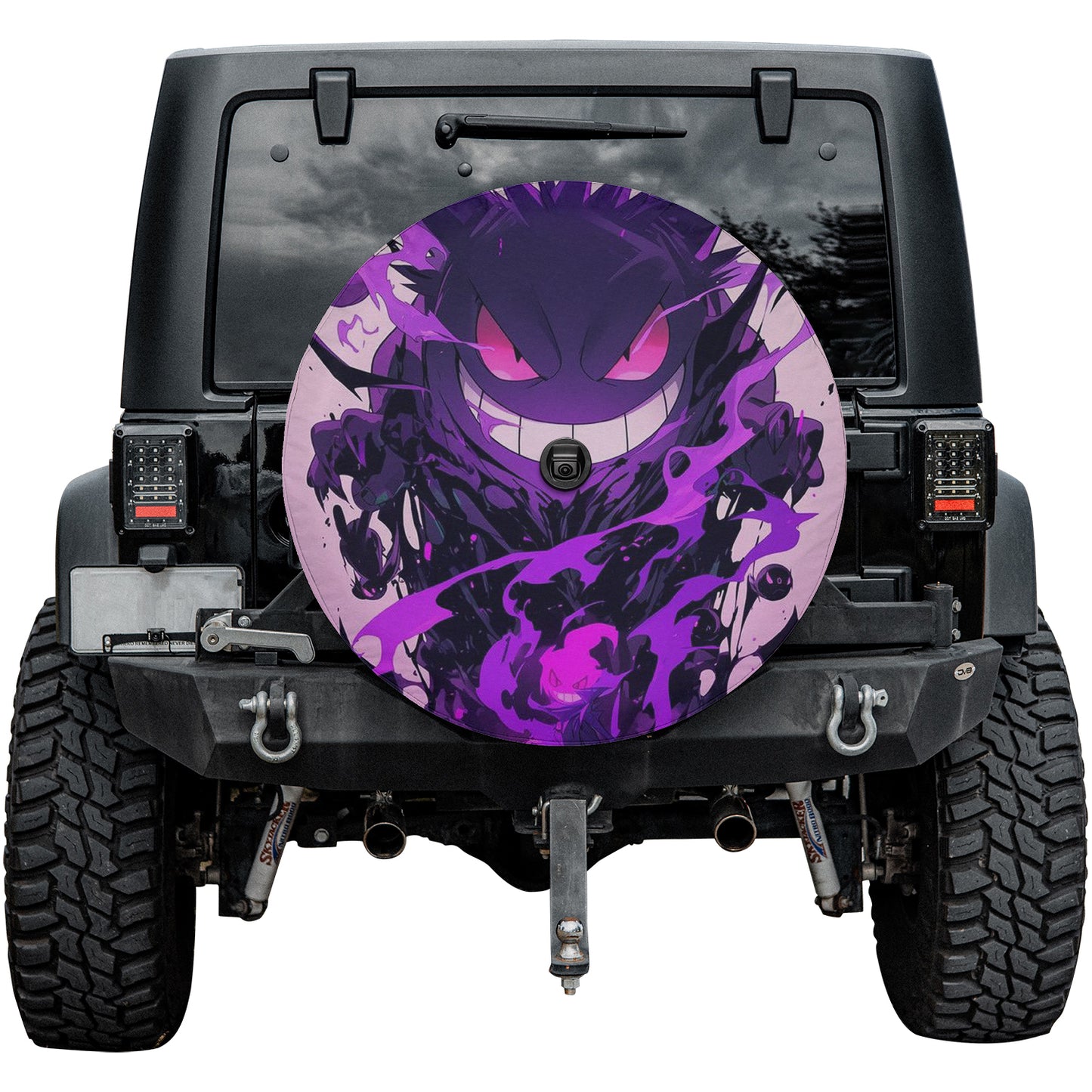 Pokemon Gengar Anime Spare Tire Cover – Premium Waterproof UV Resistant Protector