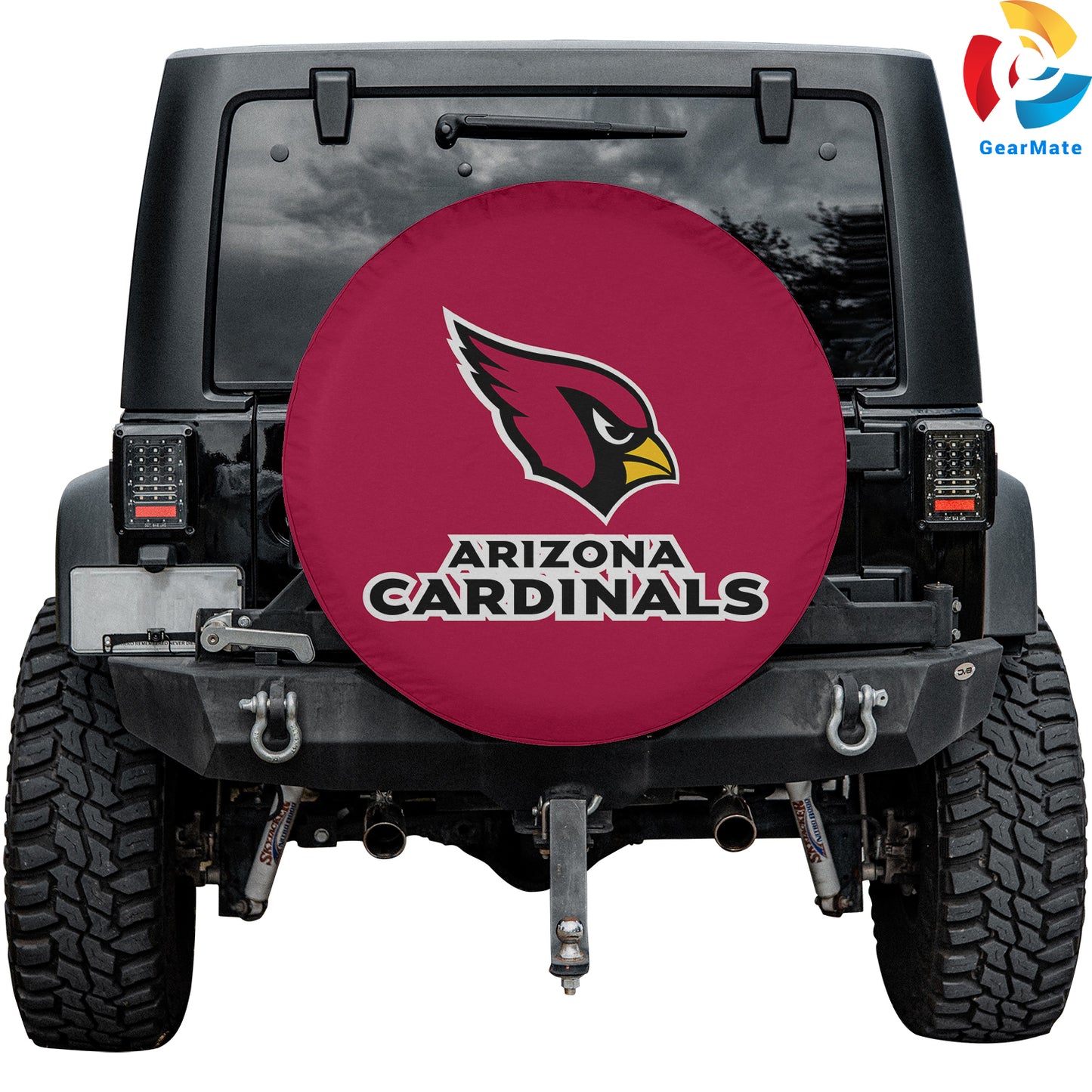 Arizona Cardinals NFL Gear Spare Tire Cover – Premium Waterproof UV-Resistant Protector