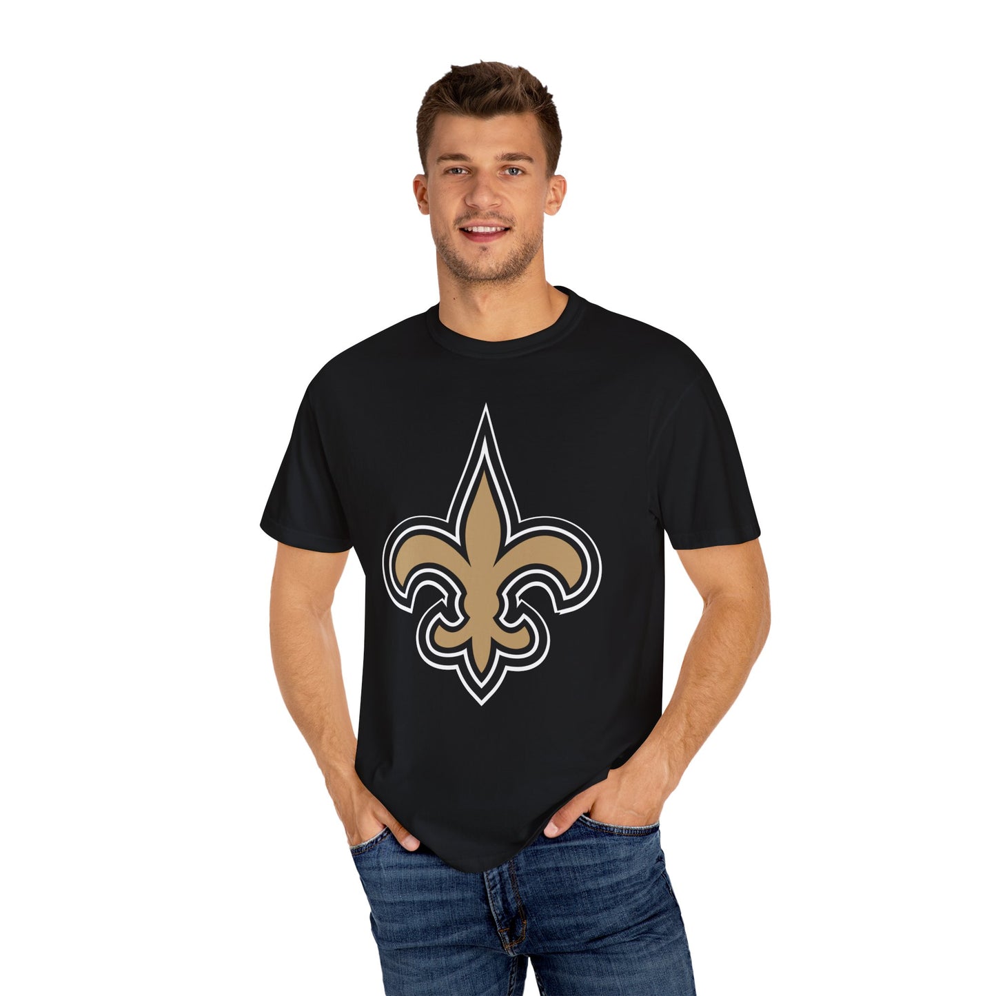 New Orleans Saints Merchandise Garment-Dyed T-Shirt – Premium Cotton Tee for Customization