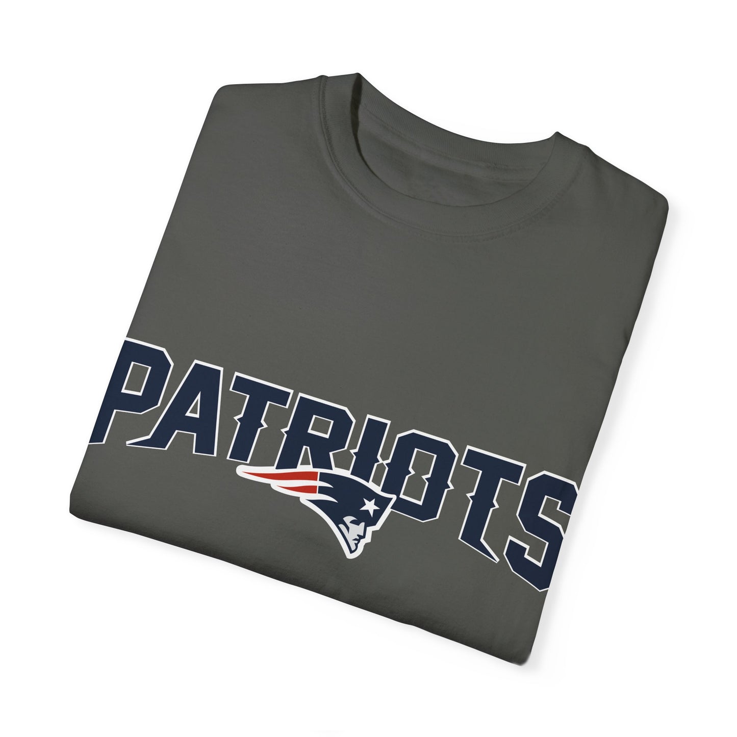 New England Patriots Football Merchandise Garment-Dyed T-Shirt – Premium Cotton Tee for Customization