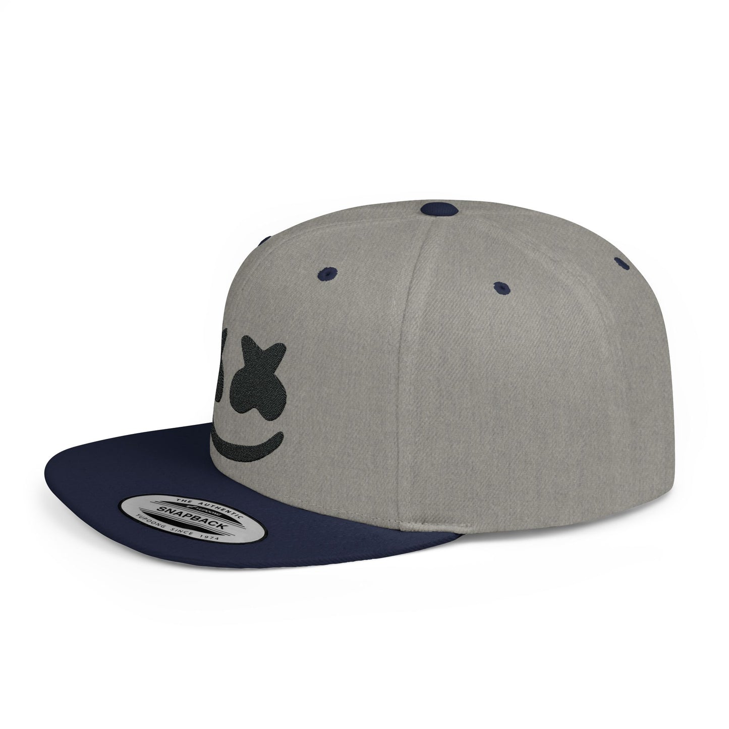 Marshmello Flat Bill Snapback – Lightweight, Custom Fit, Premium Quality