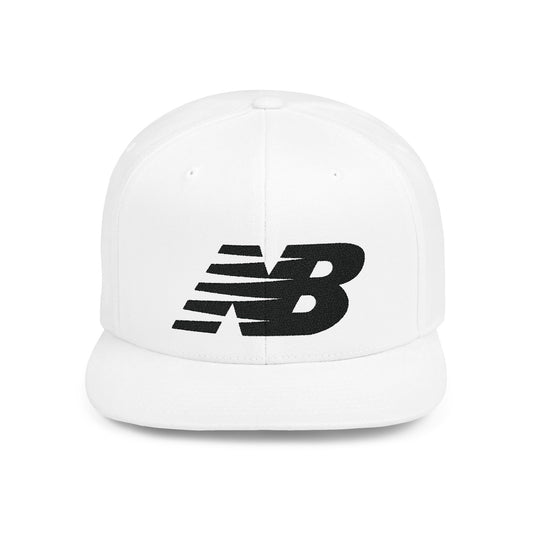 New Balance Style Flat Bill Snapback – Lightweight, Custom Fit, Premium Quality